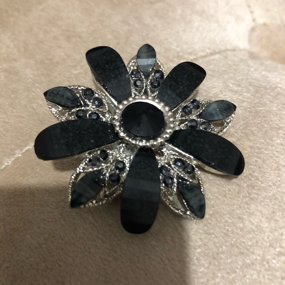 Beautiful Black Stone Brooch